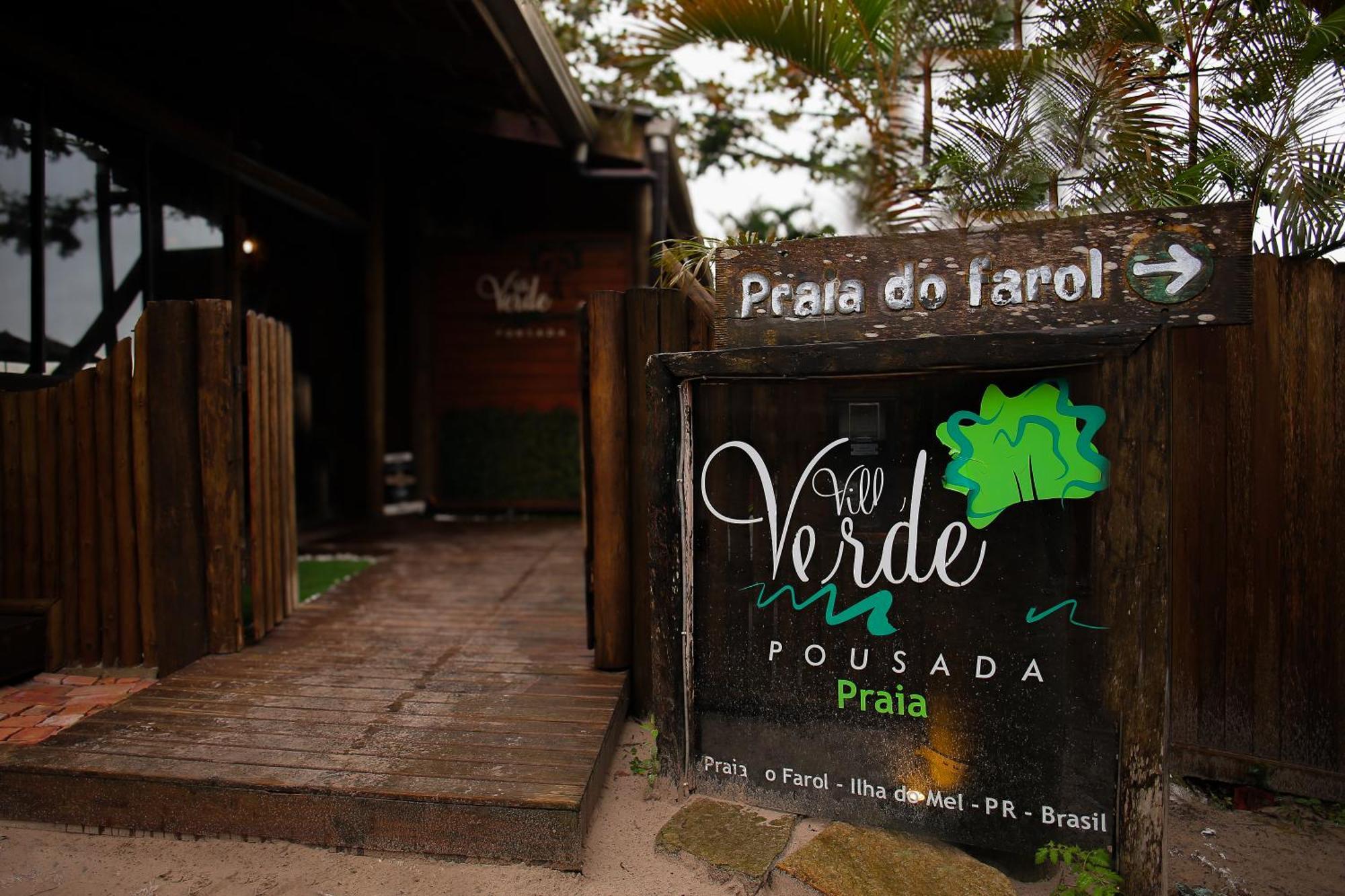 Pousada Villa Verde - Frente Para A Praia Do Farol Ilha do Mel Exterior photo