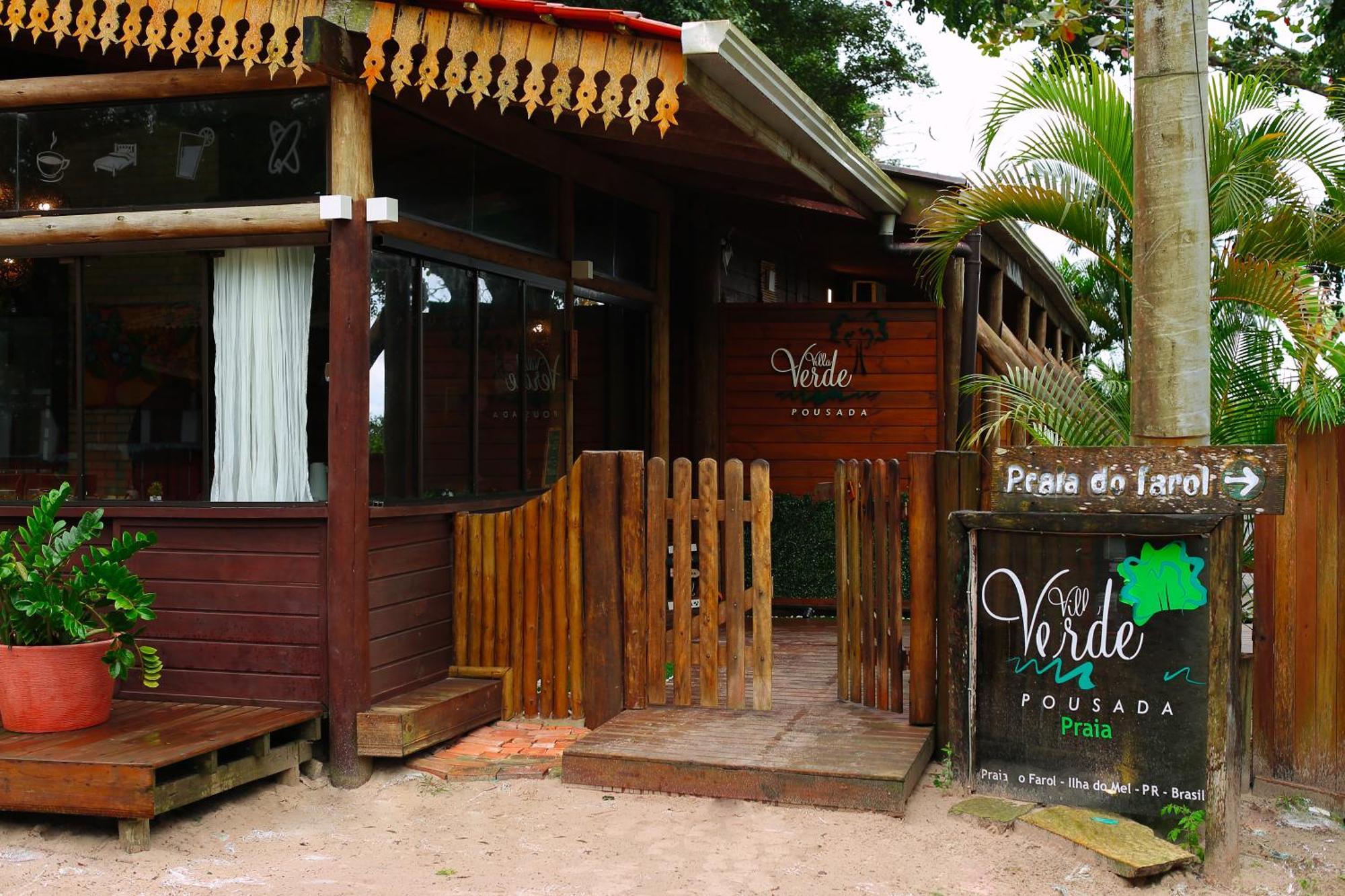 Pousada Villa Verde - Frente Para A Praia Do Farol Ilha do Mel Exterior photo
